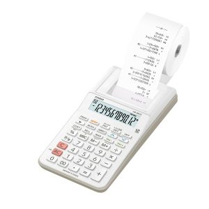 CALCOLATRICE CASIO SCRIVENTE HR8RCE 12 CIFRE BIANCO