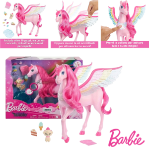 BARBIE PEGASO ALATO MOVIMENTI, LUCI E SUONI