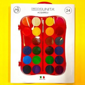 ACQUARELLI TINTA UNITA 24 colori